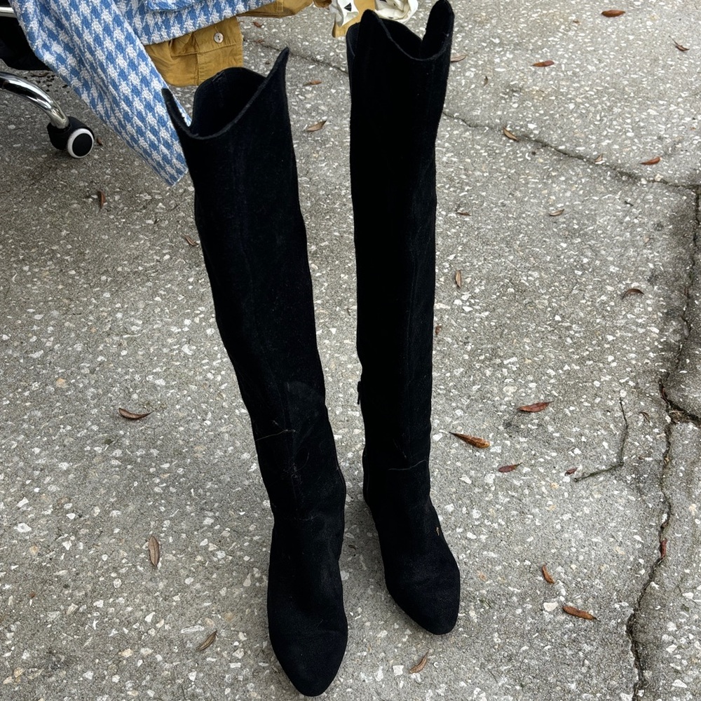 ANTONIO MELANI Black Over the Knee Boots